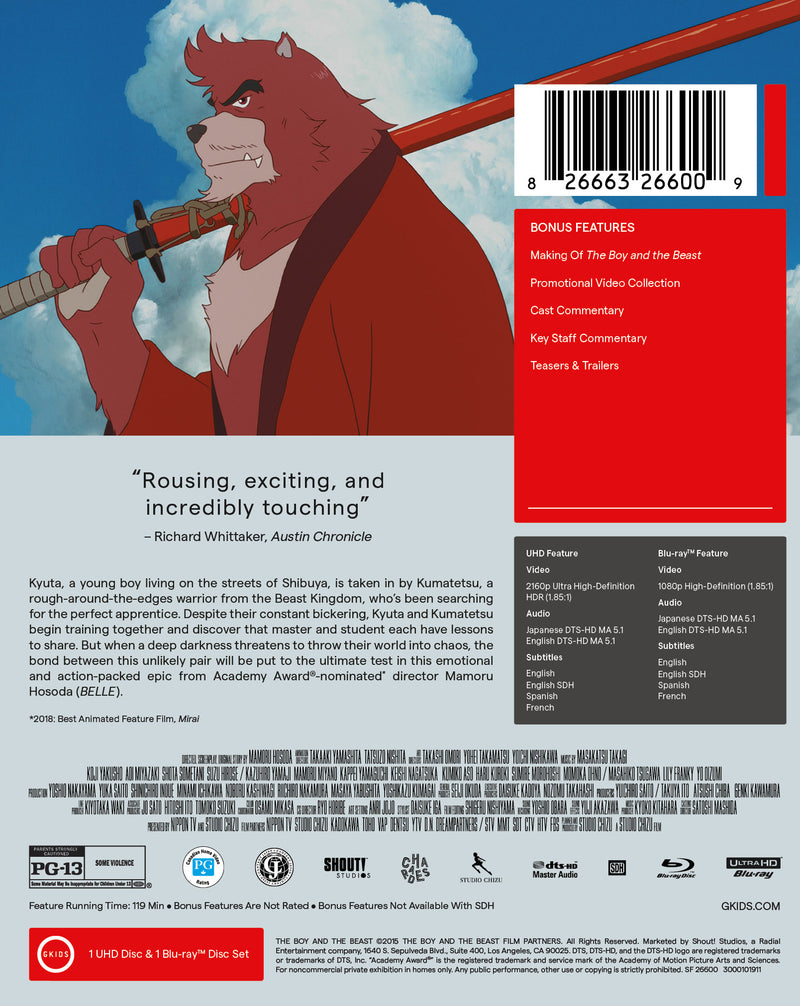 The Boy and the Beast - Steelbook [UHD]