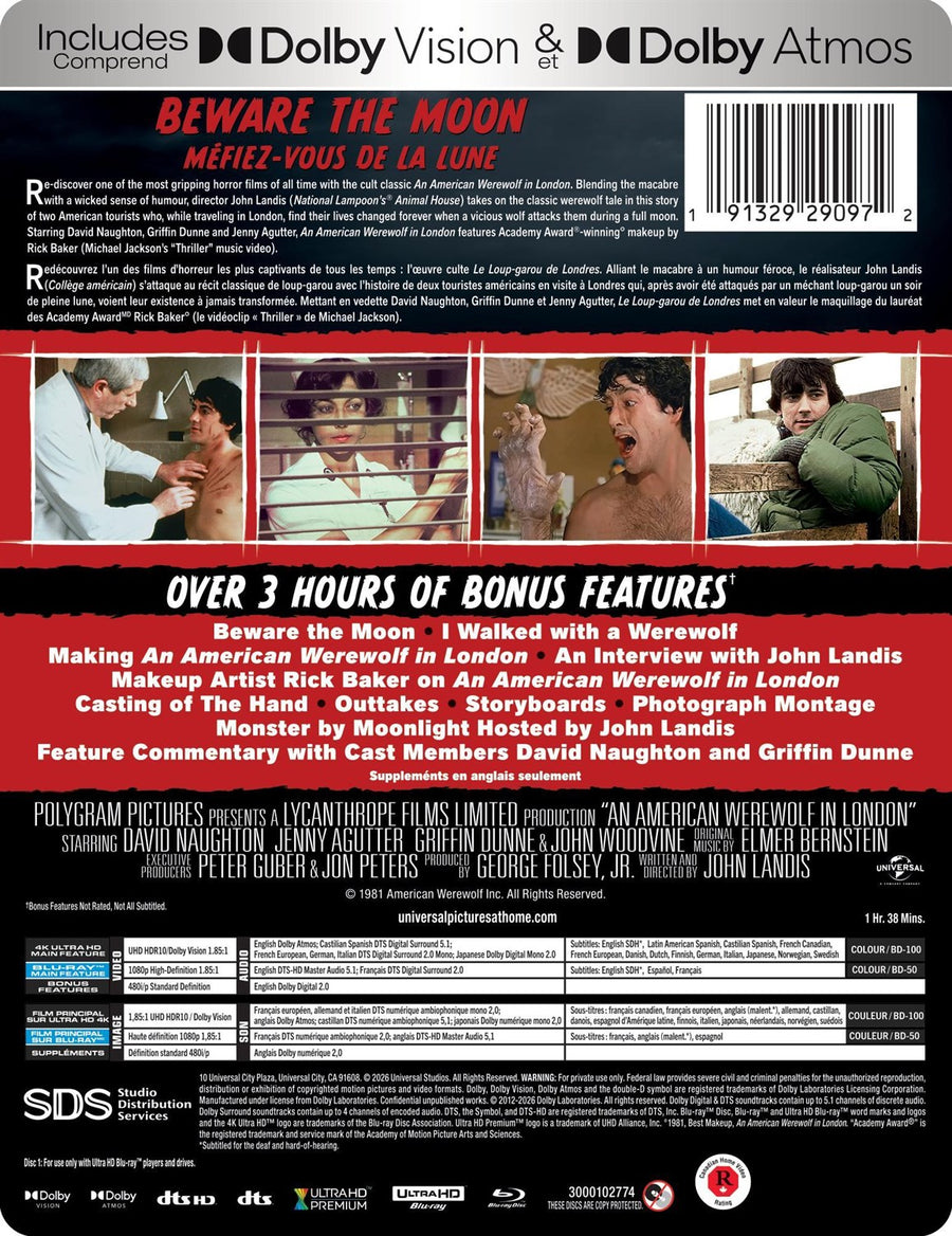 An American Werewolf in London – Steelbook (45th Anniversary Edition) [UHD]