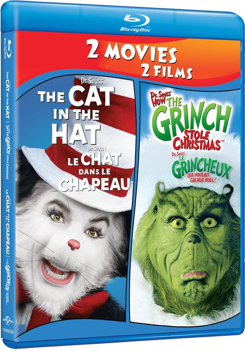 Dr. Seuss' The Cat In The Hat / Dr. Seuss' How The Grinch Stole Christmas 2-Movie Collection [Blu-ray]