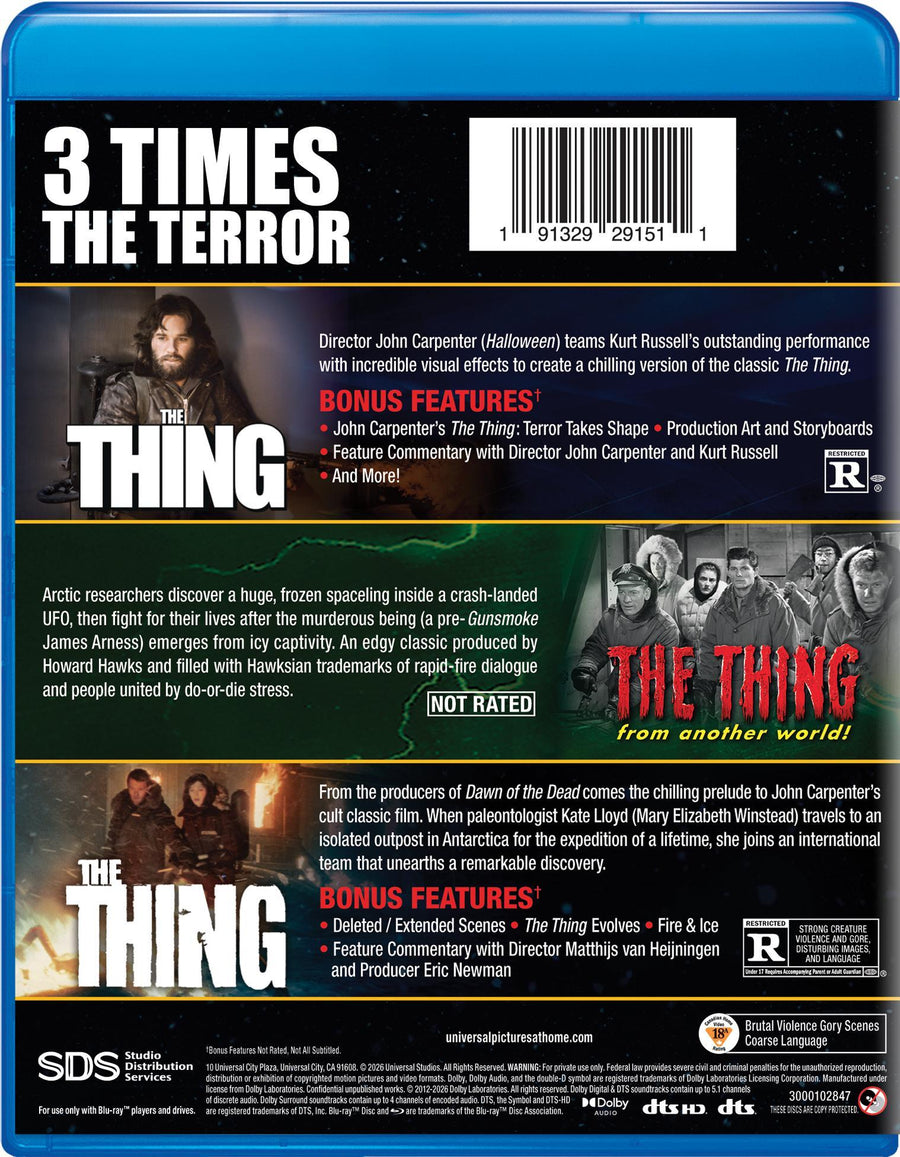 The Thing 3-Movie Collection [Blu-ray]
