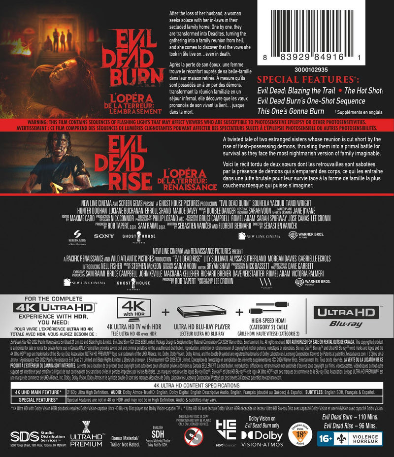 Evil Dead 2-Film Collection [UHD]