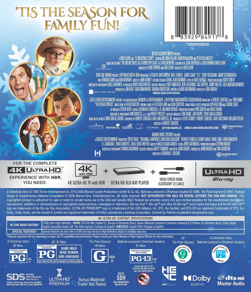 Essential Holiday 4-Film Collection [UHD]