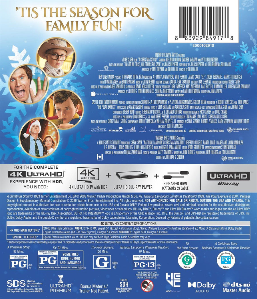 Essential Holiday 4-Film Collection [UHD]
