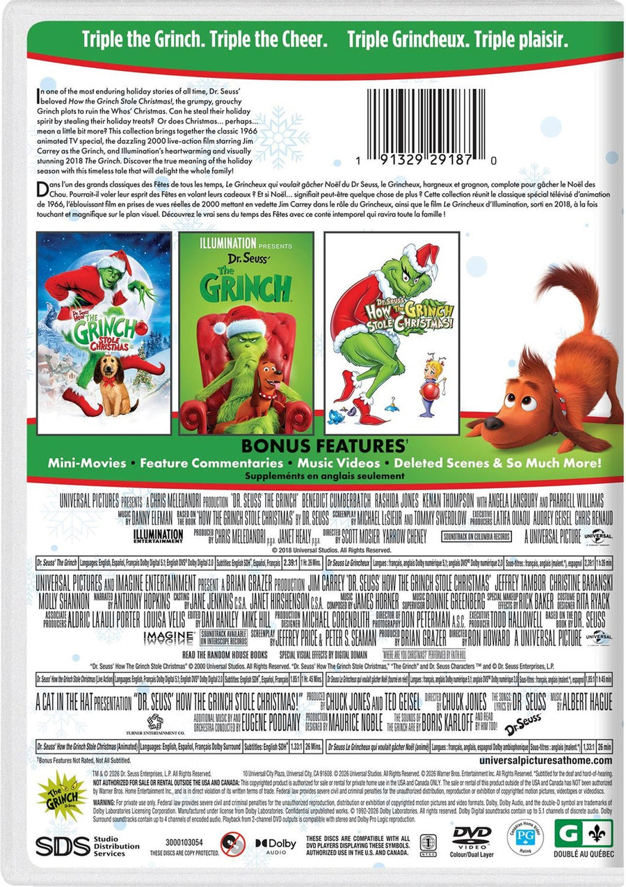 GRINCH 3-Movie Collection [DVD]