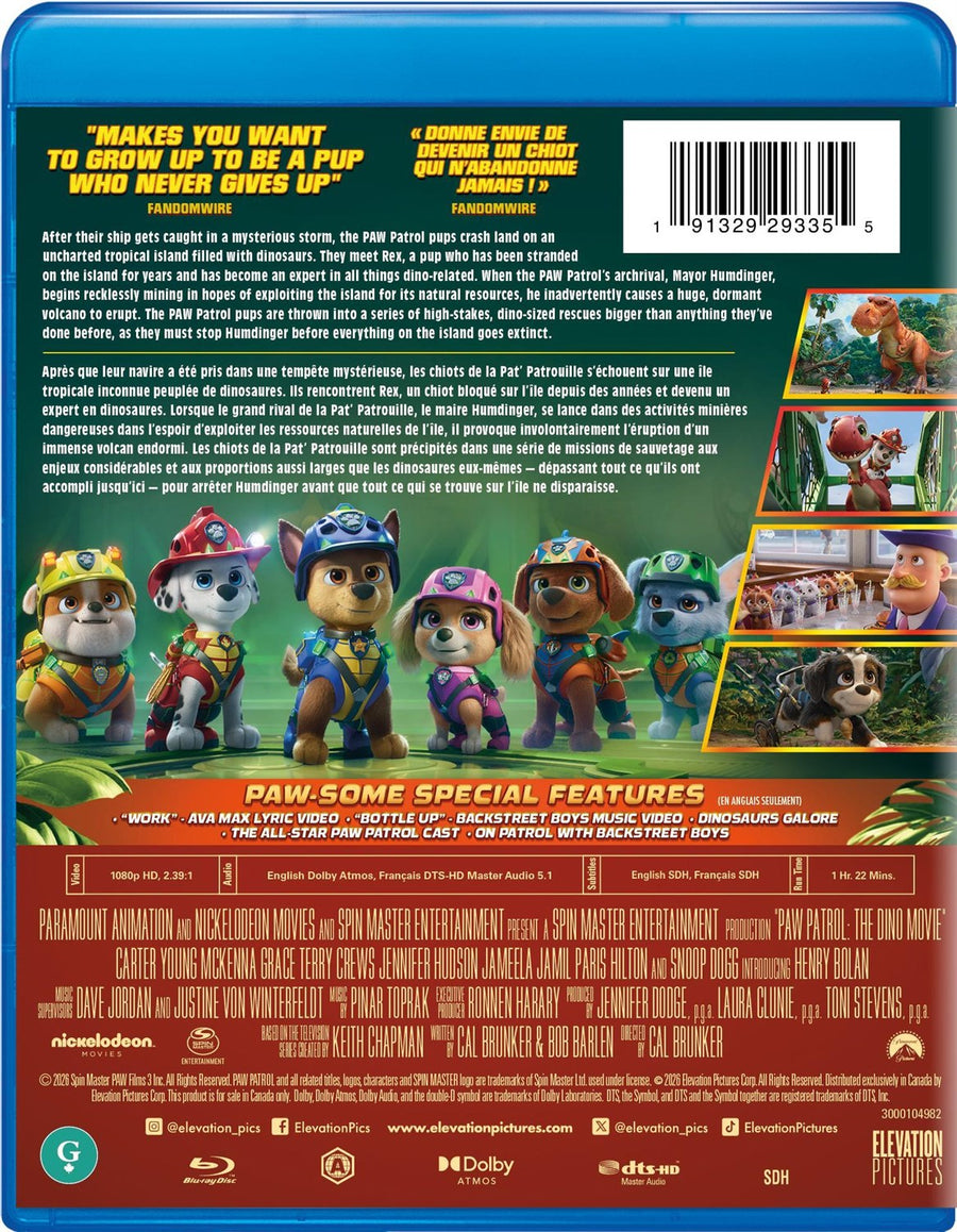PAW Patrol: The Dino Movie [Blu-ray]