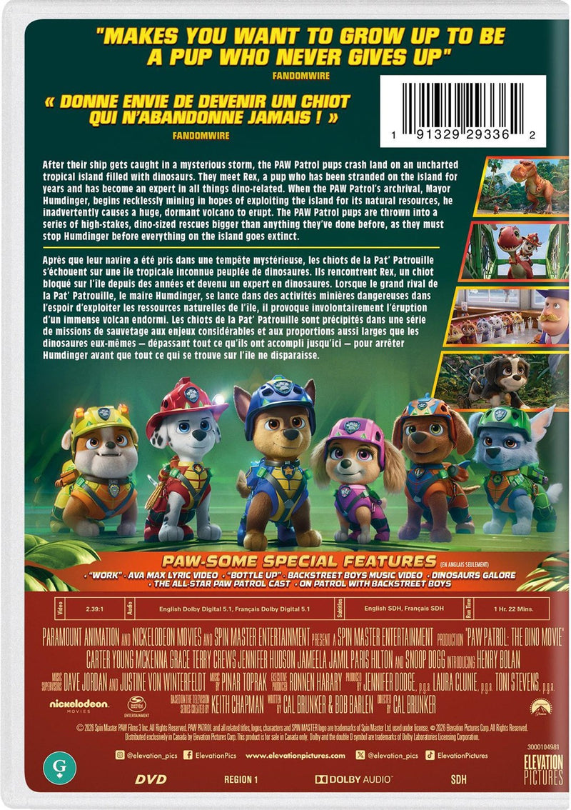 PAW Patrol: The Dino Movie [DVD]