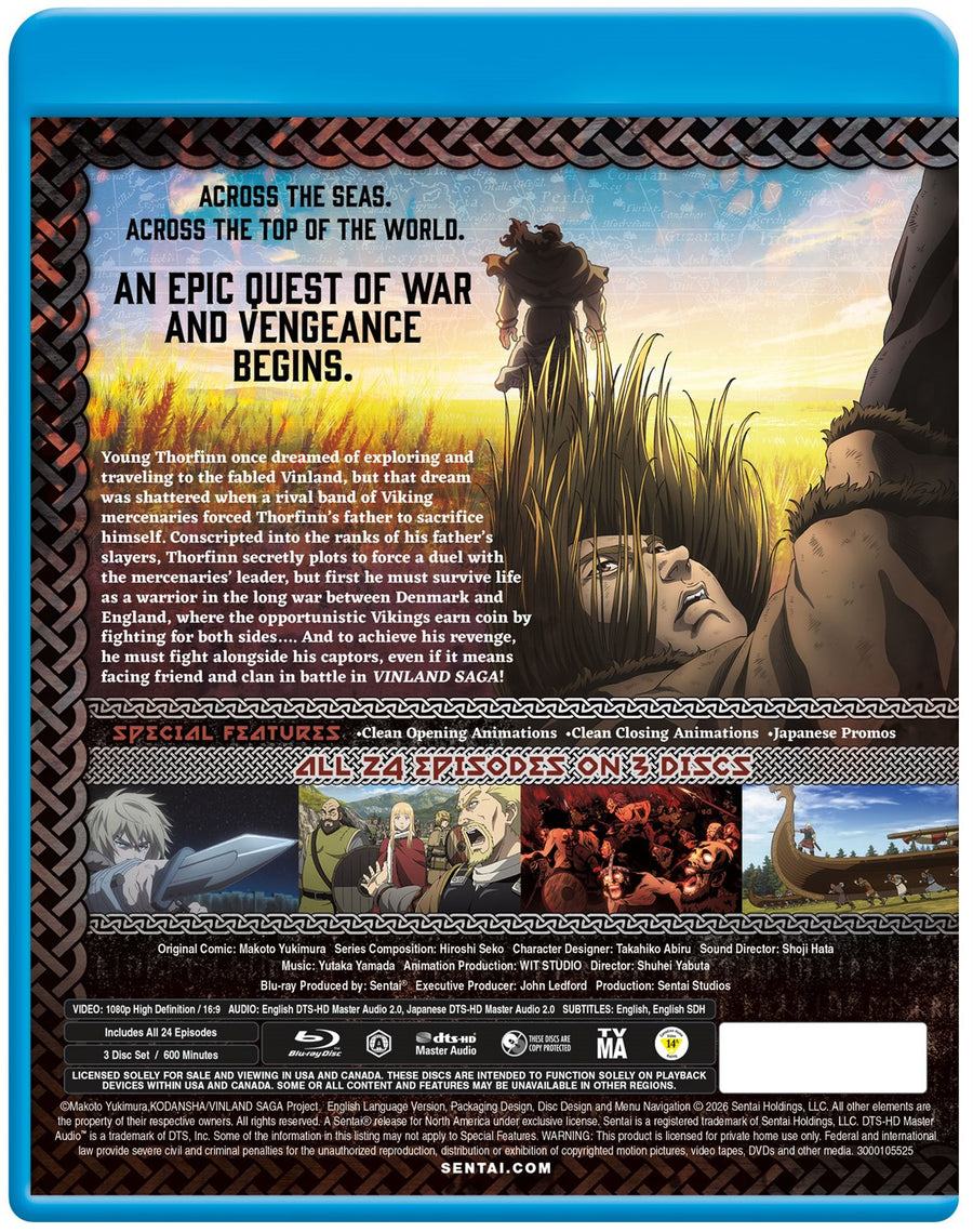 Vinland Saga Complete Collection S1 [Blu-ray]