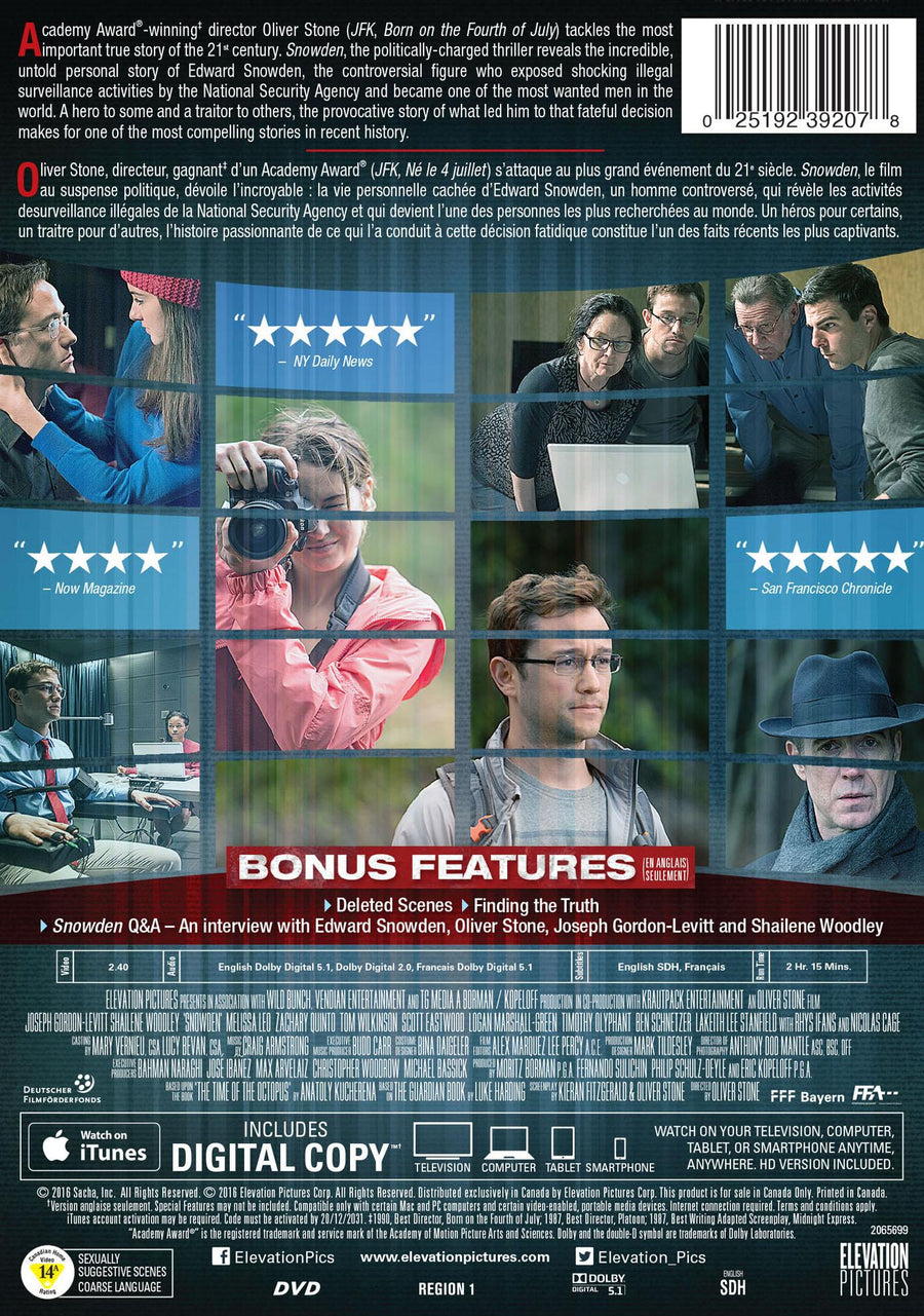 Snowden - DVD + Digital [DVD]