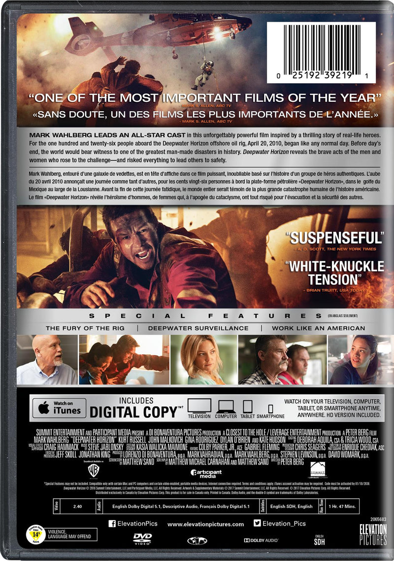 Deepwater Horizon - DVD + Digital [DVD]