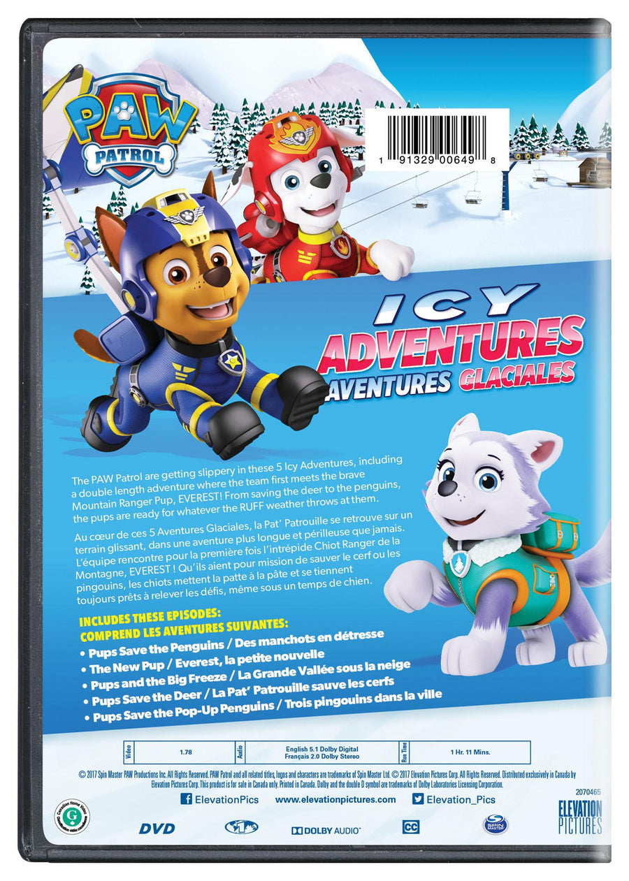 PAW Patrol: Icy Adventures [DVD]