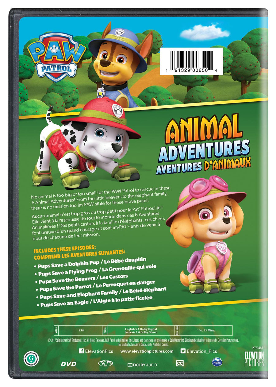 PAW Patrol: Animal Adventures [DVD]