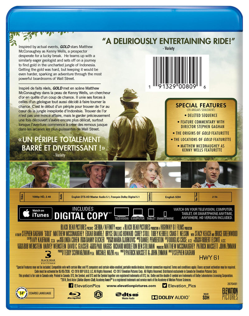 Gold - Blu-ray + Digital [Blu-Ray]