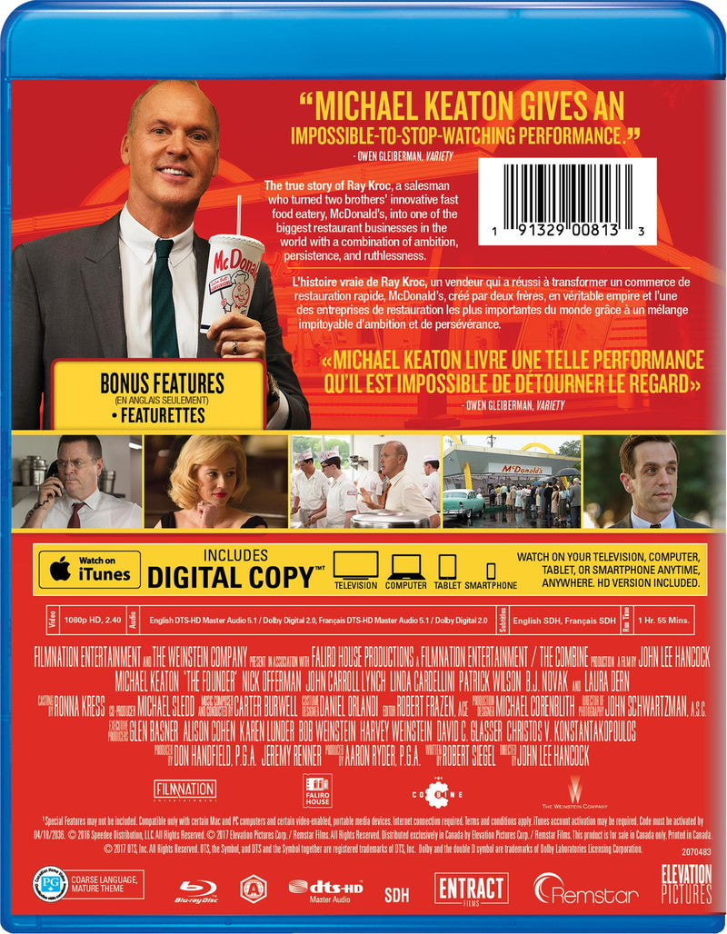 The Founder - Blu-ray + Digital [Blu-Ray]
