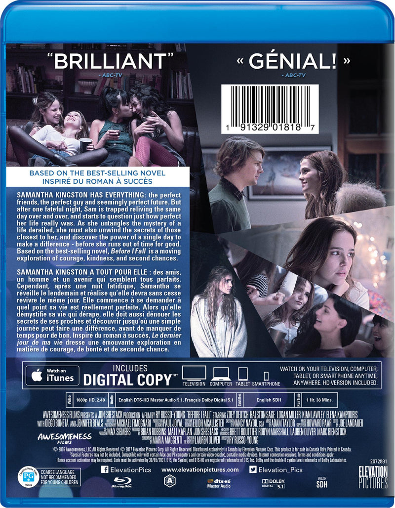 Before I Fall - Blu-ray + Digital [Blu-Ray]