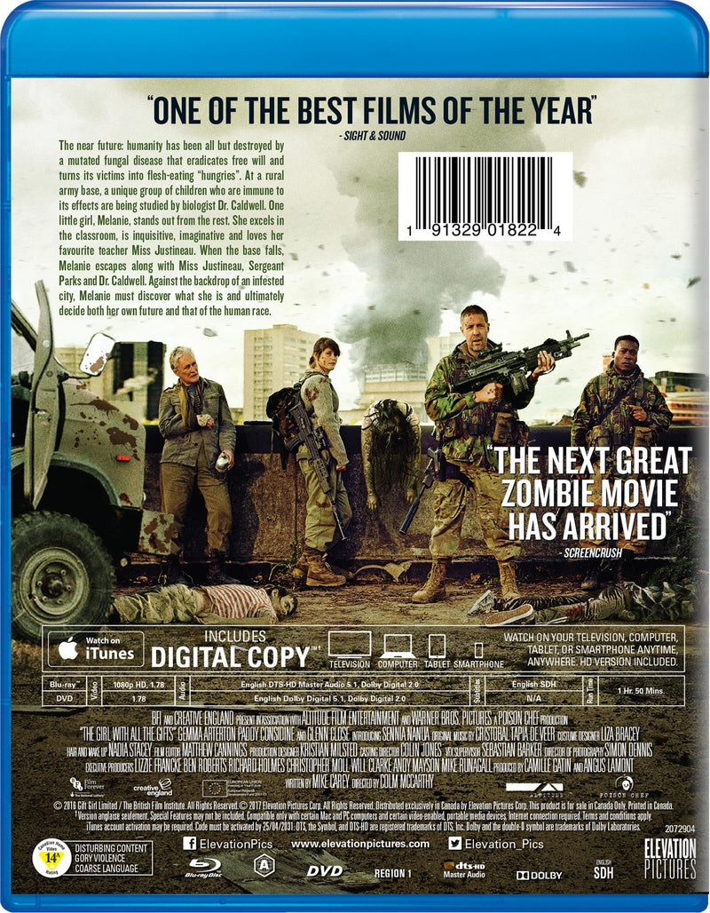 The Girl with All the Gifts - Blu-ray + DVD + Digital [Blu-Ray]