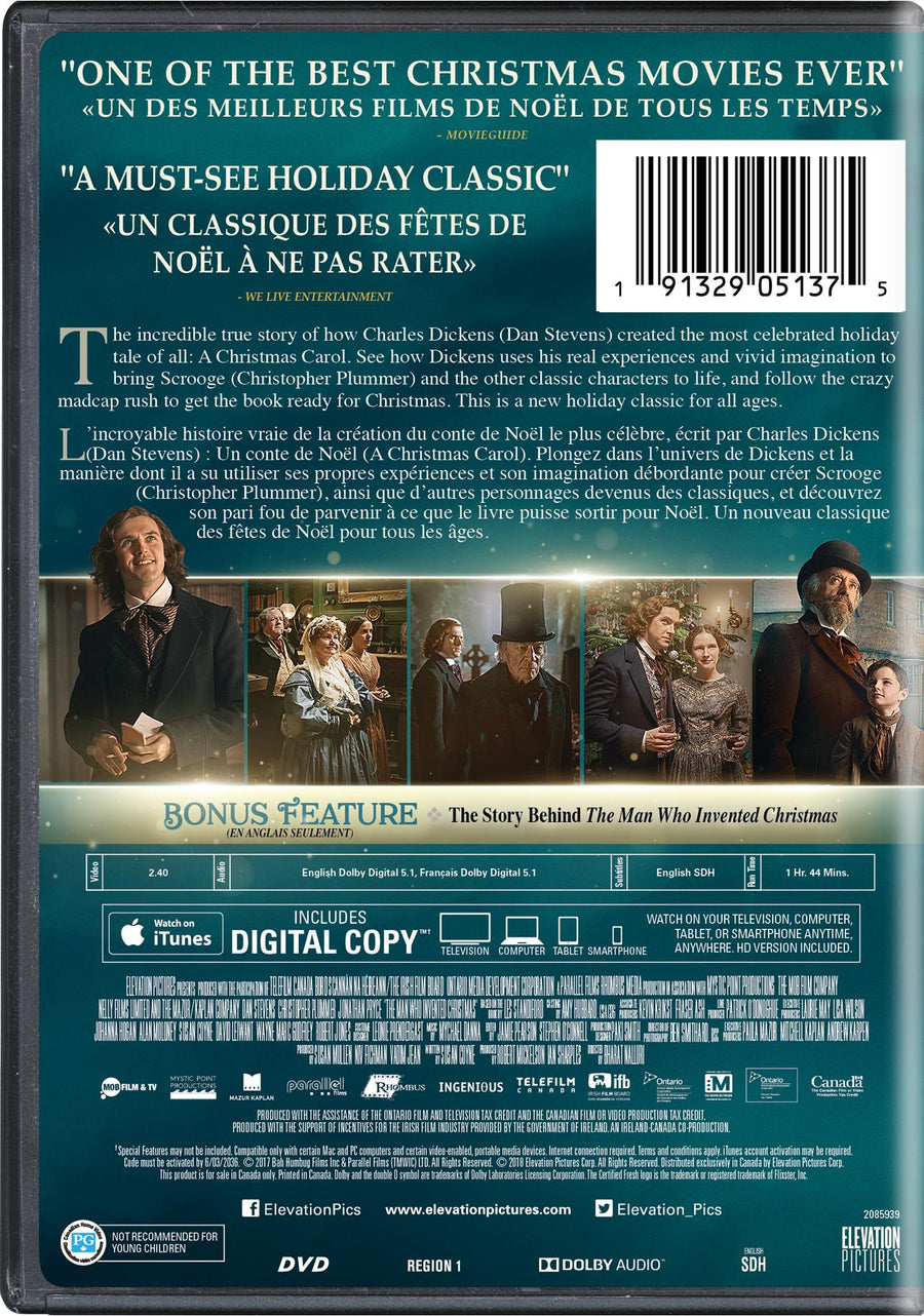 The Man Who Invented Christmas - DVD + Digital [DVD]