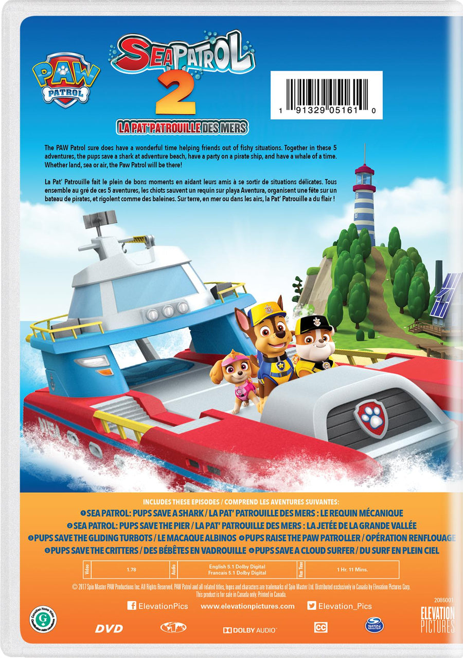 PAW Patrol: Sea Patrol Vol. 2 [DVD]