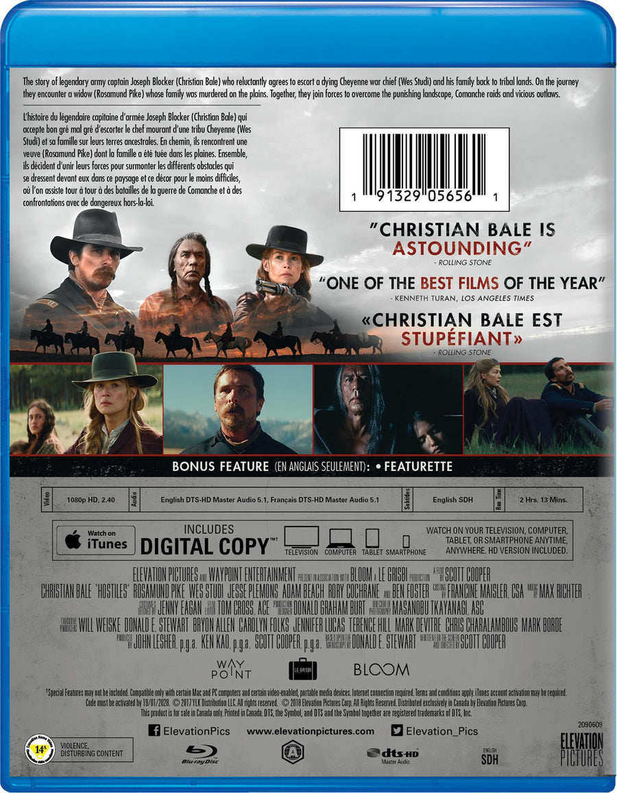 Hostiles - Blu-ray + Digital [Blu-Ray]