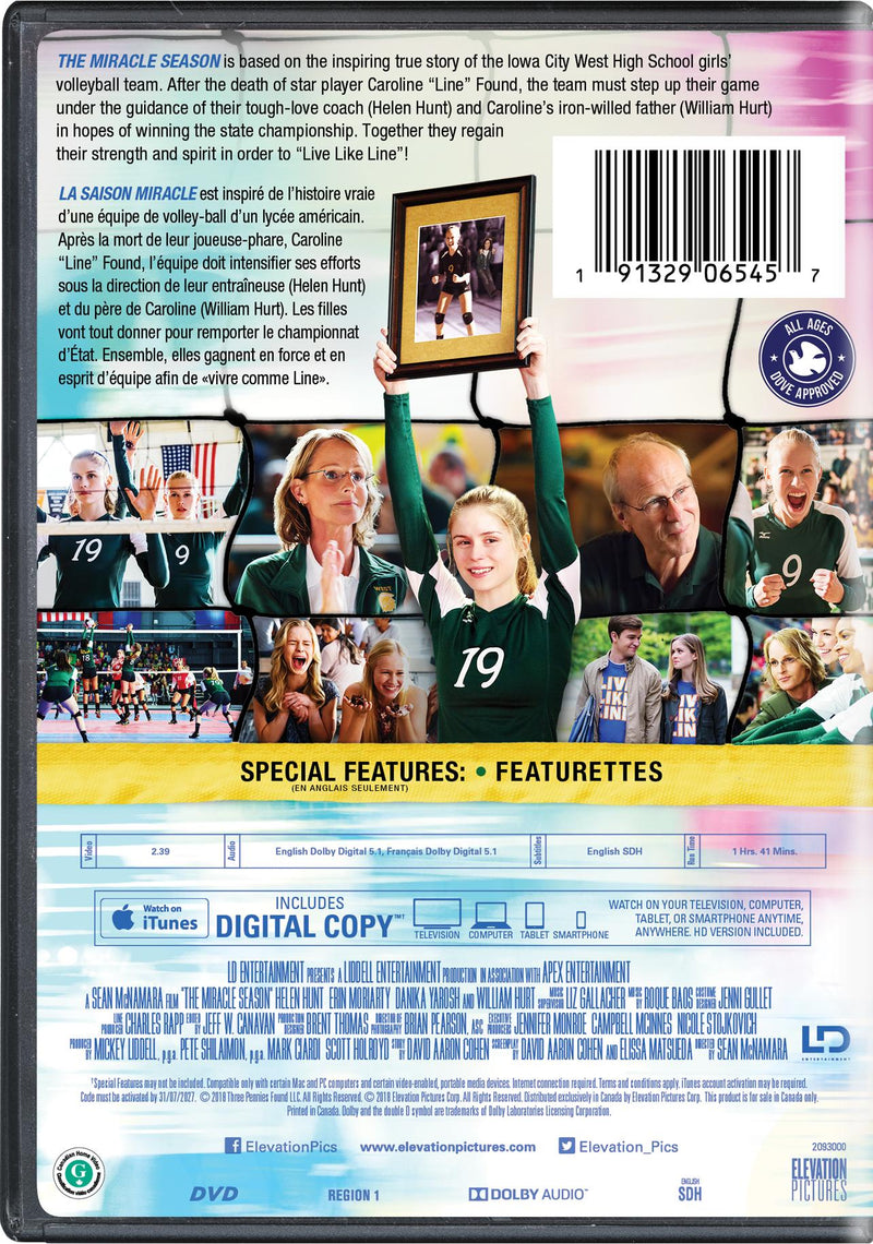 The Miracle Season - DVD + Digital [DVD]
