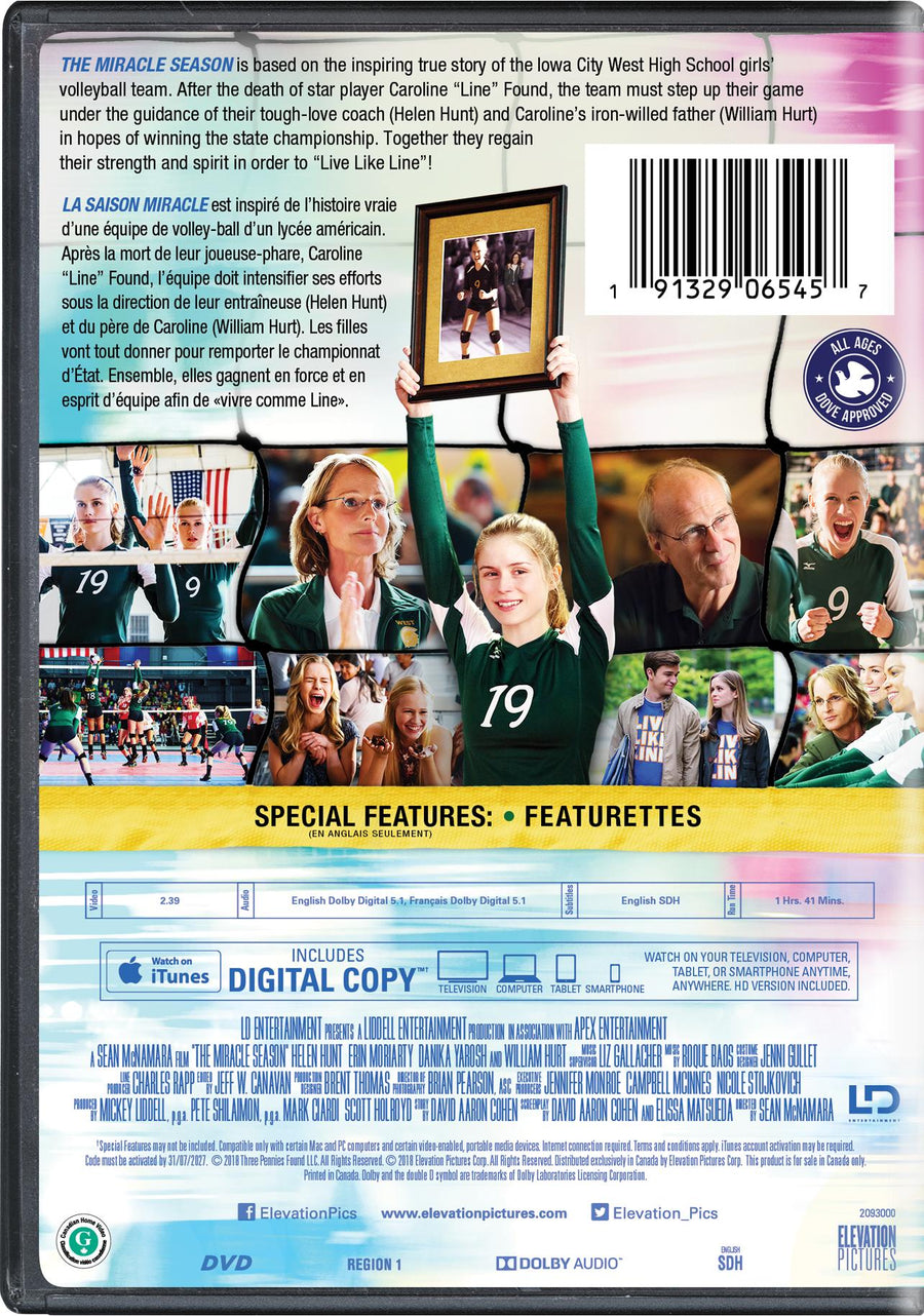 The Miracle Season - DVD + Digital [DVD]