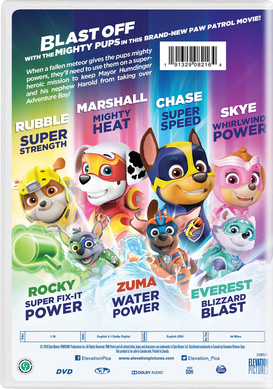 PAW Patrol: Mighty Pups [DVD]