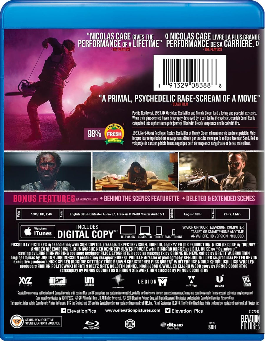 Mandy - Blu-ray + Digital [Blu-Ray]