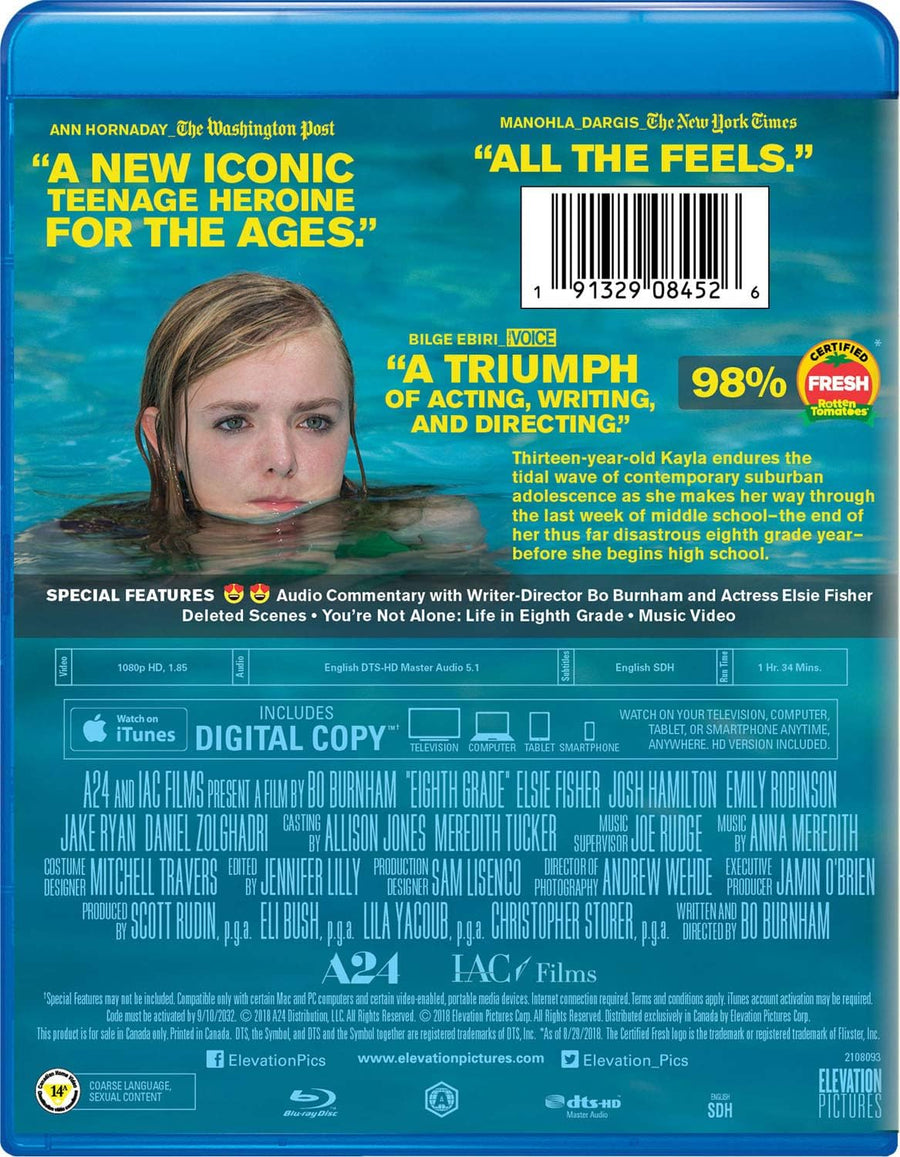 Eighth Grade - Blu-ray + Digital [Blu-Ray]