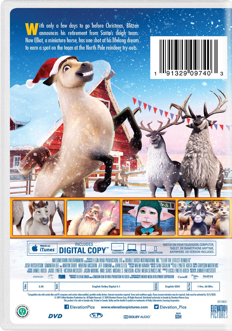 Elliot the Littlest Reindeer - DVD + Digital [DVD]