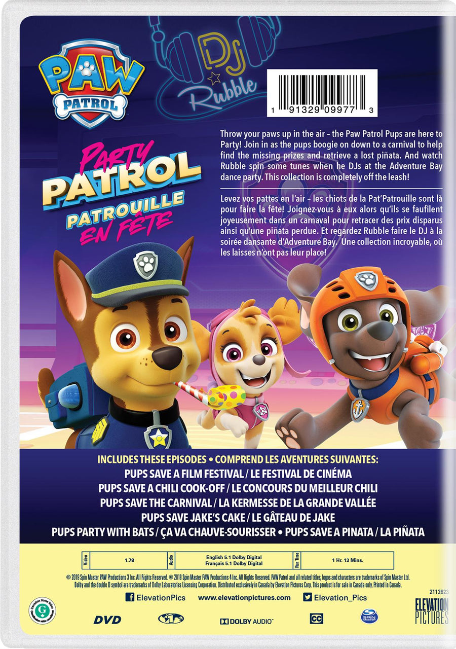 PAW Patrol: Party Patrol [DVD]