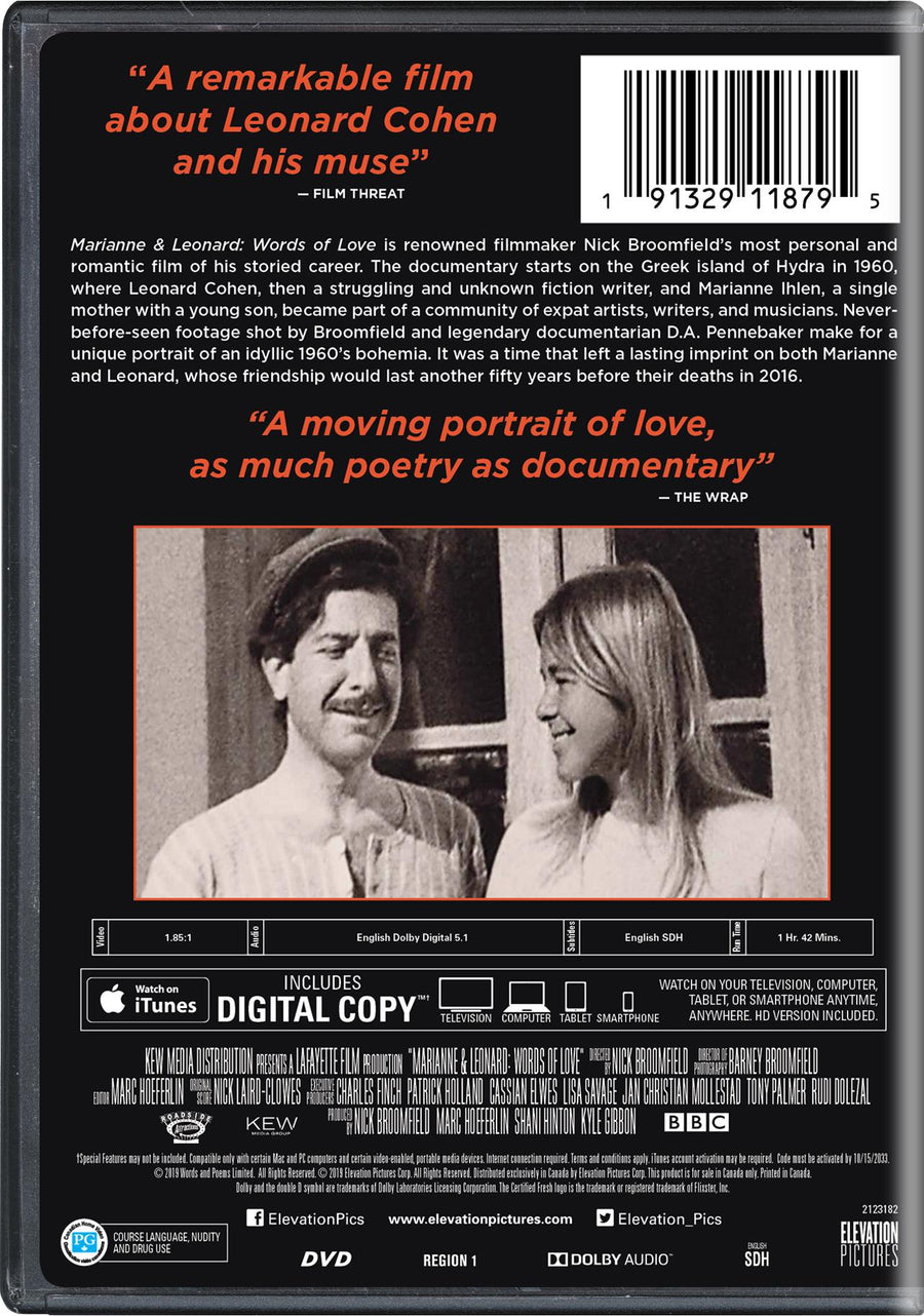 Marianne & Leonard: Words of Love - DVD + Digital [DVD]