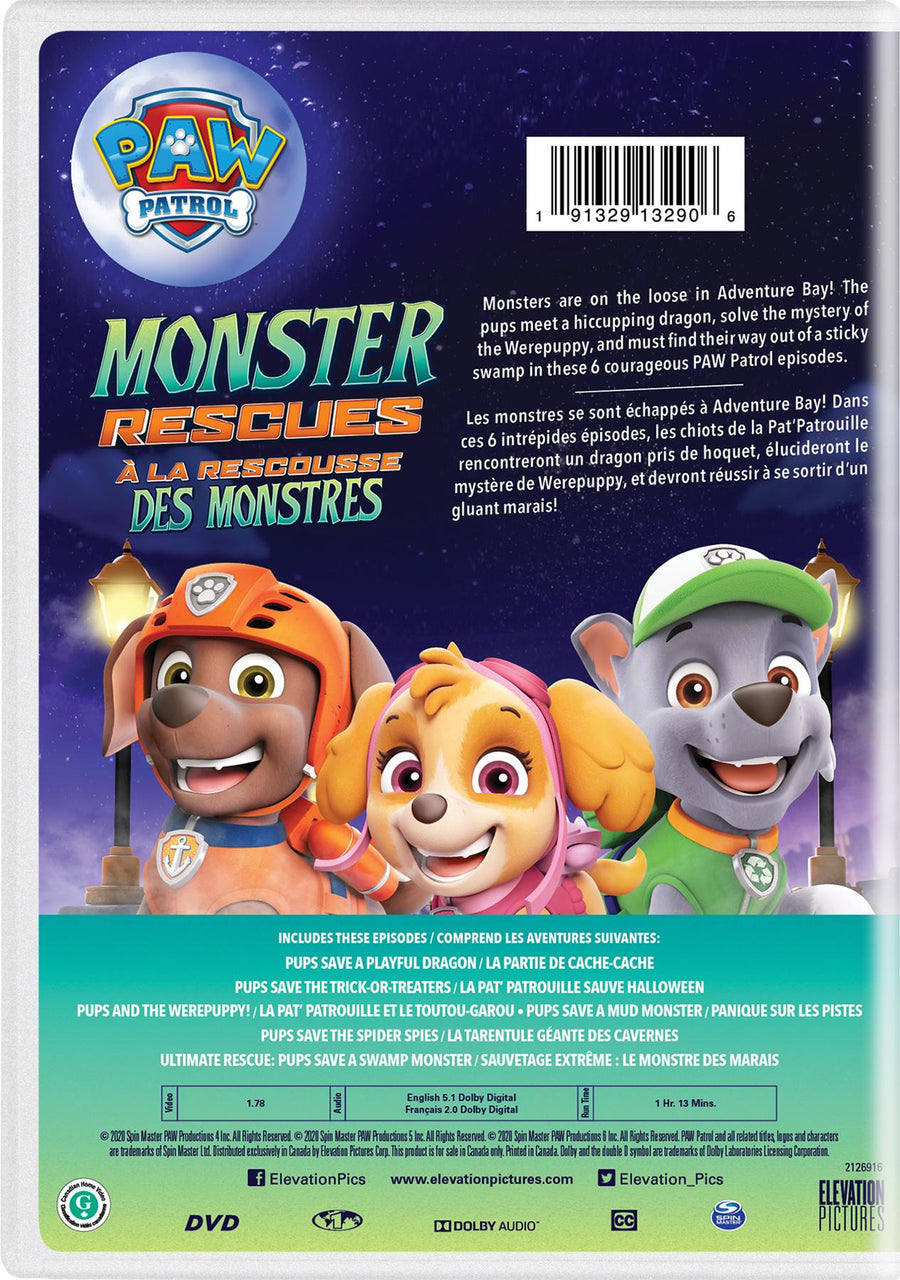 PAW Patrol: Monster Rescues [DVD]