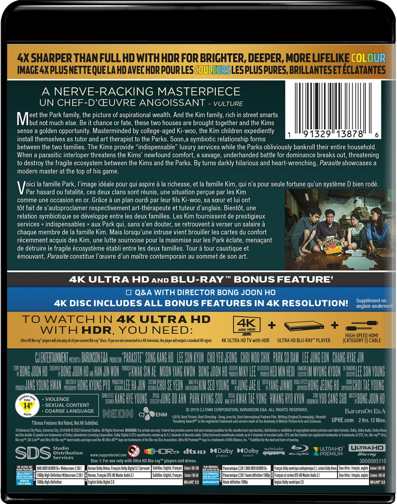 Parasite (4K Ultra HD + Blu-ray) [UHD]