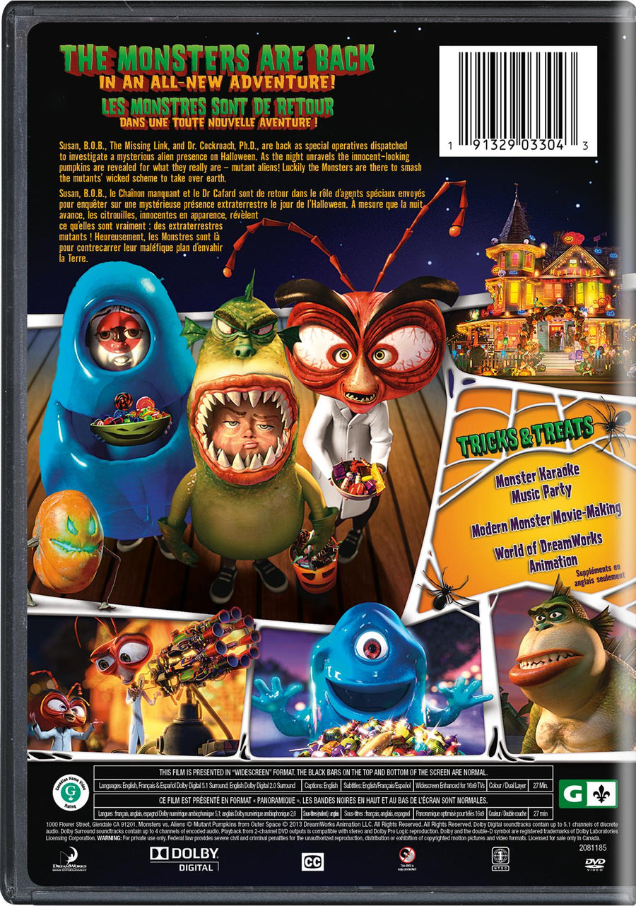 Monsters vs. Aliens: Mutant Pumpkins from Outer Space [DVD]