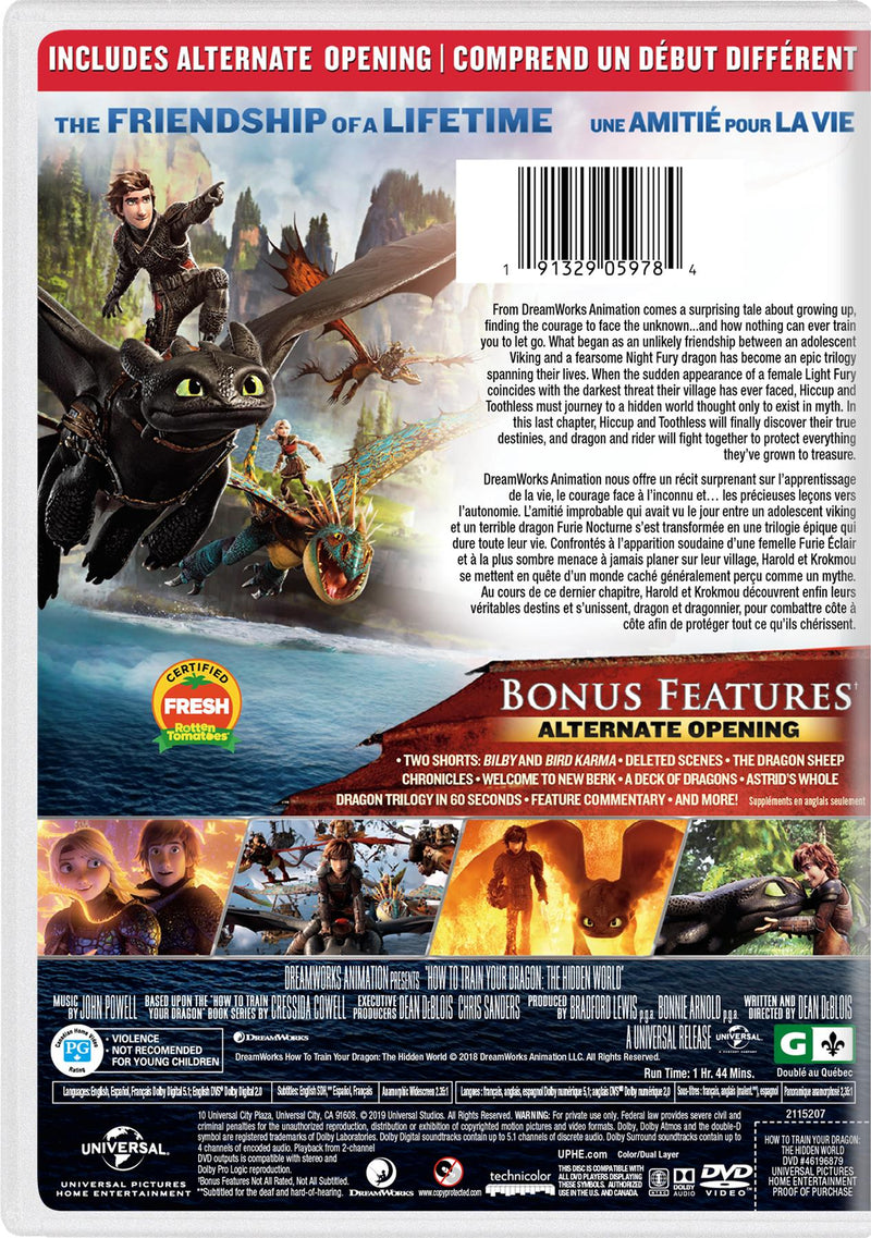 How to Train Your Dragon: The Hidden World [DVD]