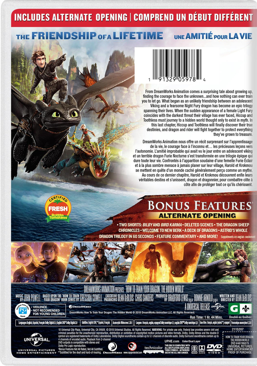 How to Train Your Dragon: The Hidden World [DVD]
