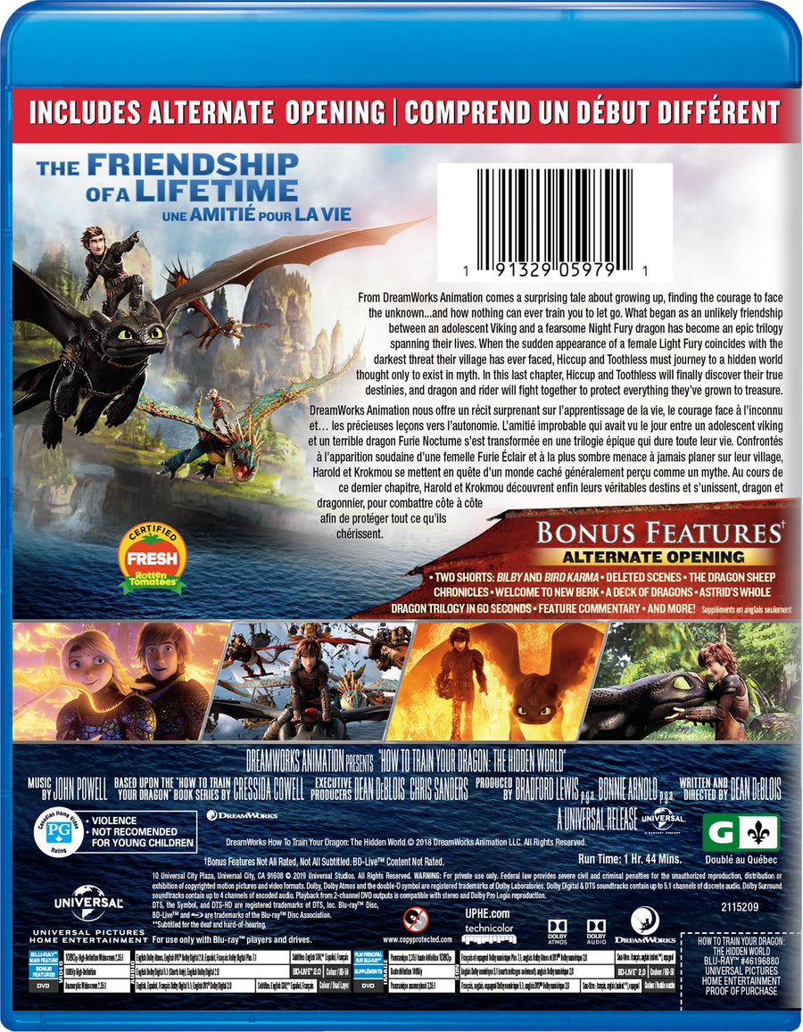 How to Train Your Dragon: The Hidden World (Blu-ray + DVD) [Blu-Ray]