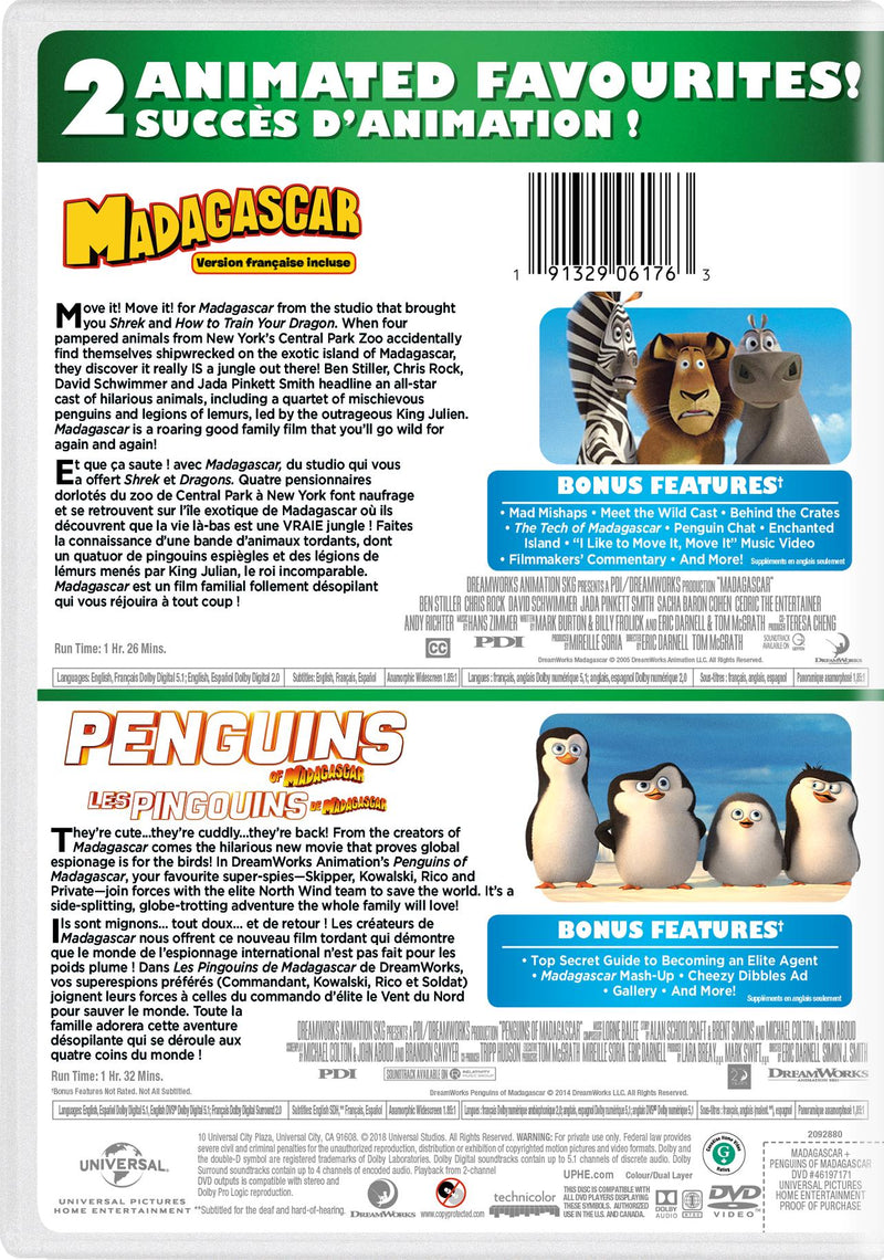 Madagascar / Penguins of Madagascar: 2-Movie Collection [DVD]