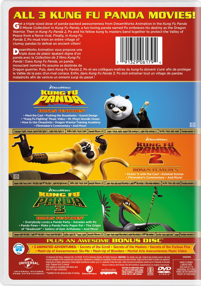 Kung Fu Panda: 3-Movie Collection [DVD]