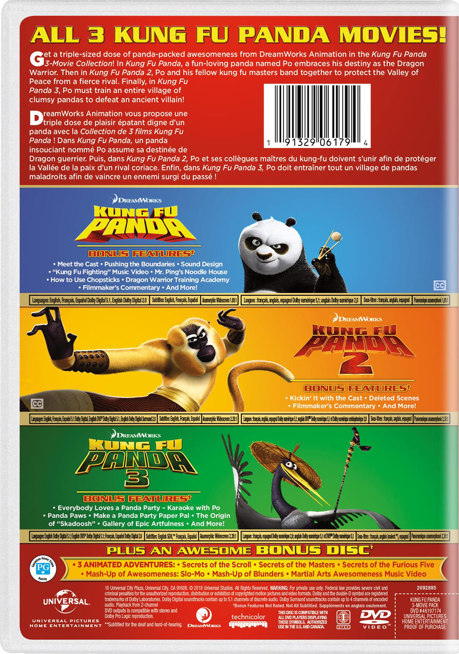 Kung Fu Panda: 3-Movie Collection [DVD]