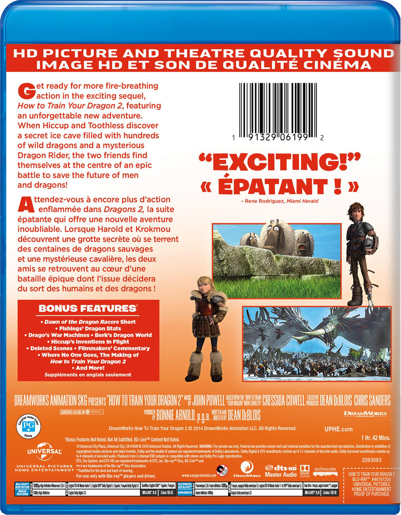 How to Train Your Dragon 2 [Blu-Ray]