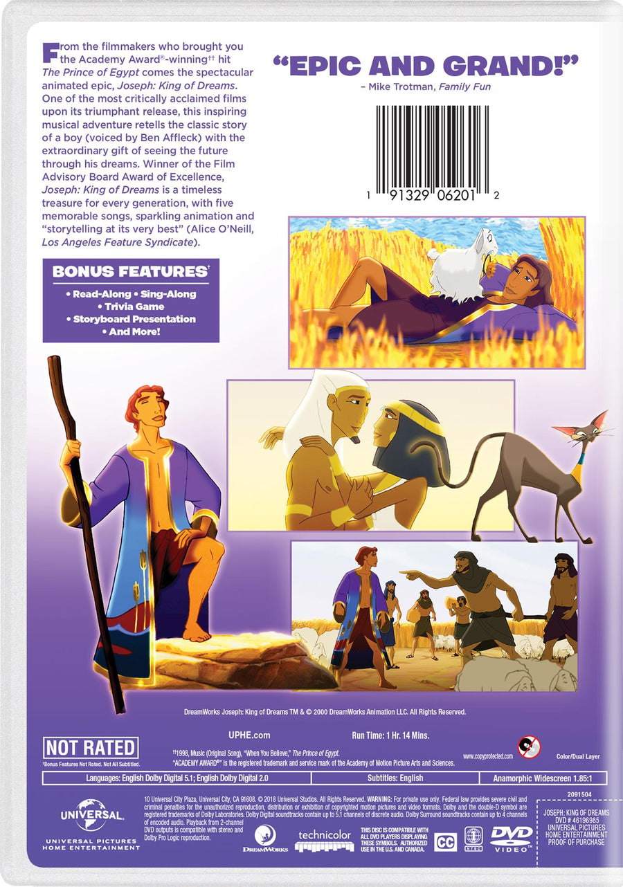Joseph: King of Dreams [DVD]