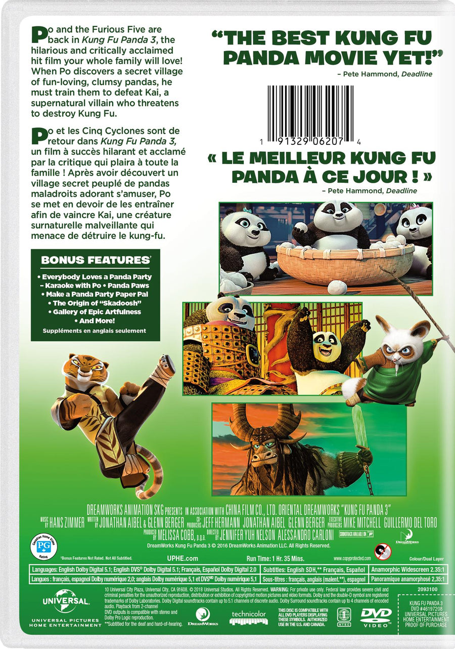 Kung Fu Panda 3 [DVD]