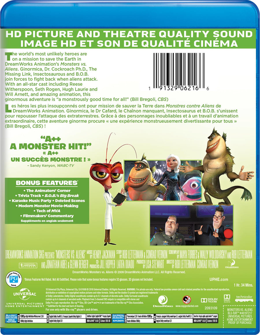 Monsters vs. Aliens [Blu-Ray]