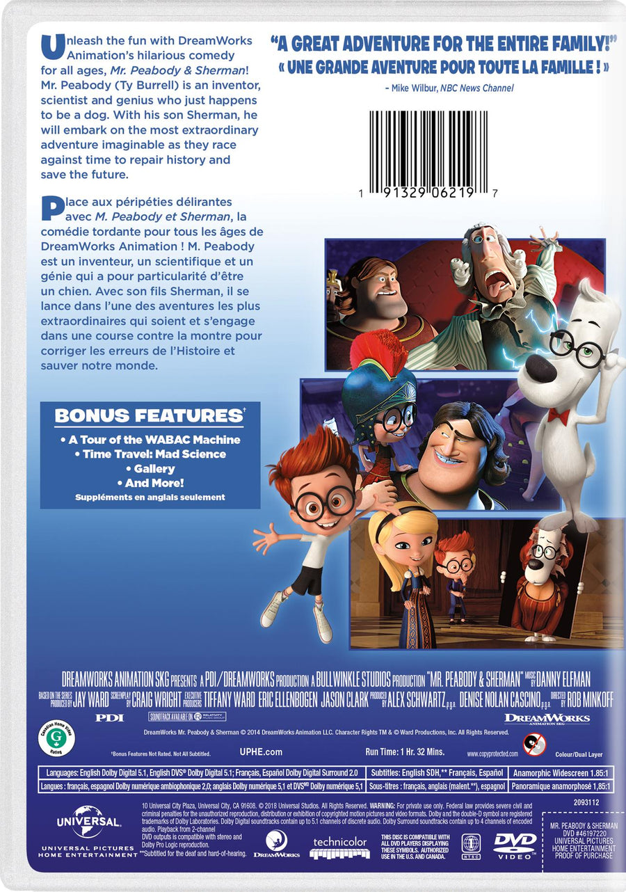Mr. Peabody & Sherman [DVD]