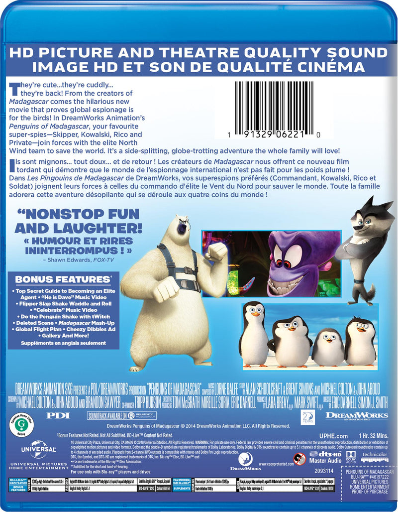 Penguins of Madagascar [Blu-Ray]