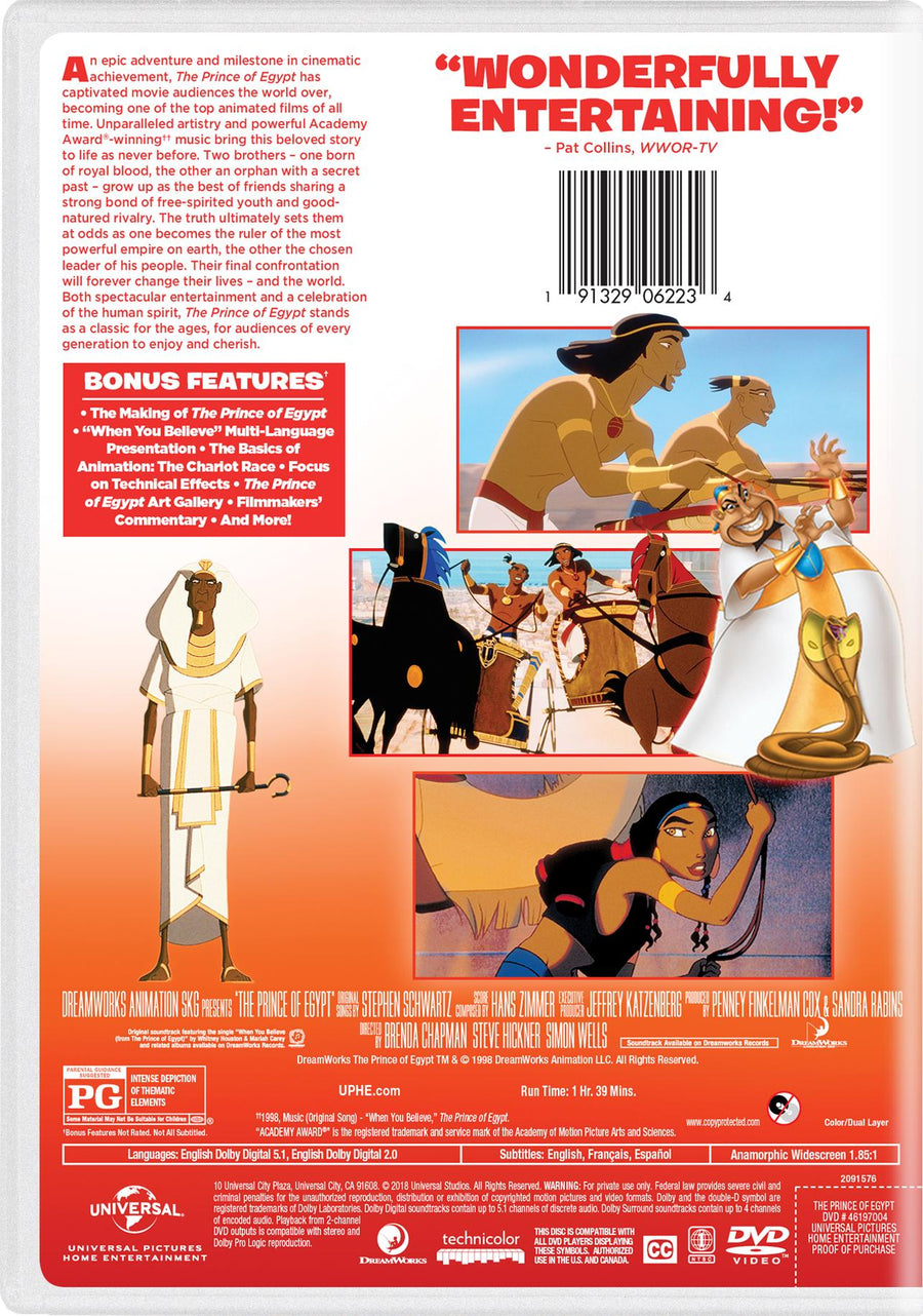 The Prince of Egypt [DVD]