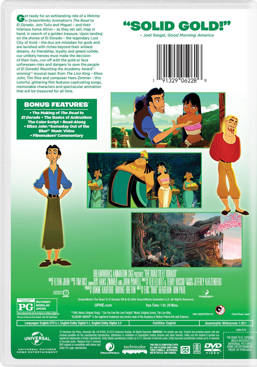 The Road to El Dorado [DVD]
