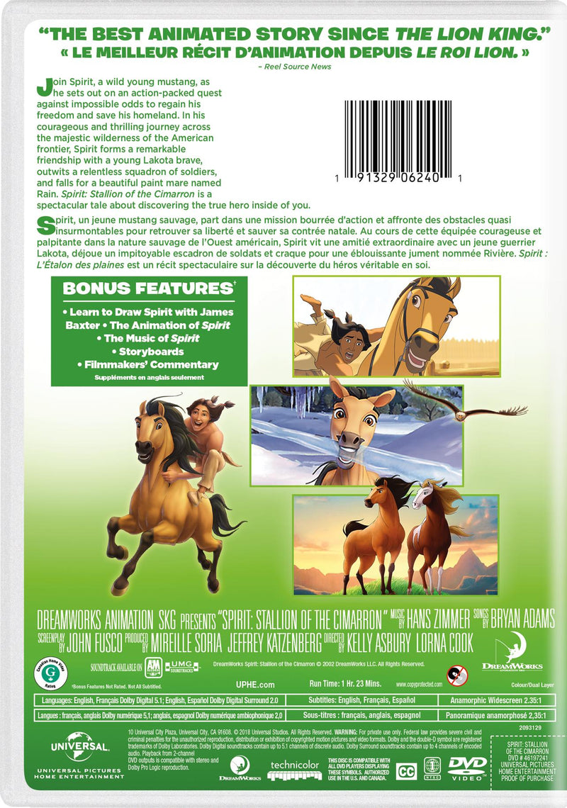 Spirit: Stallion of the Cimarron [DVD]