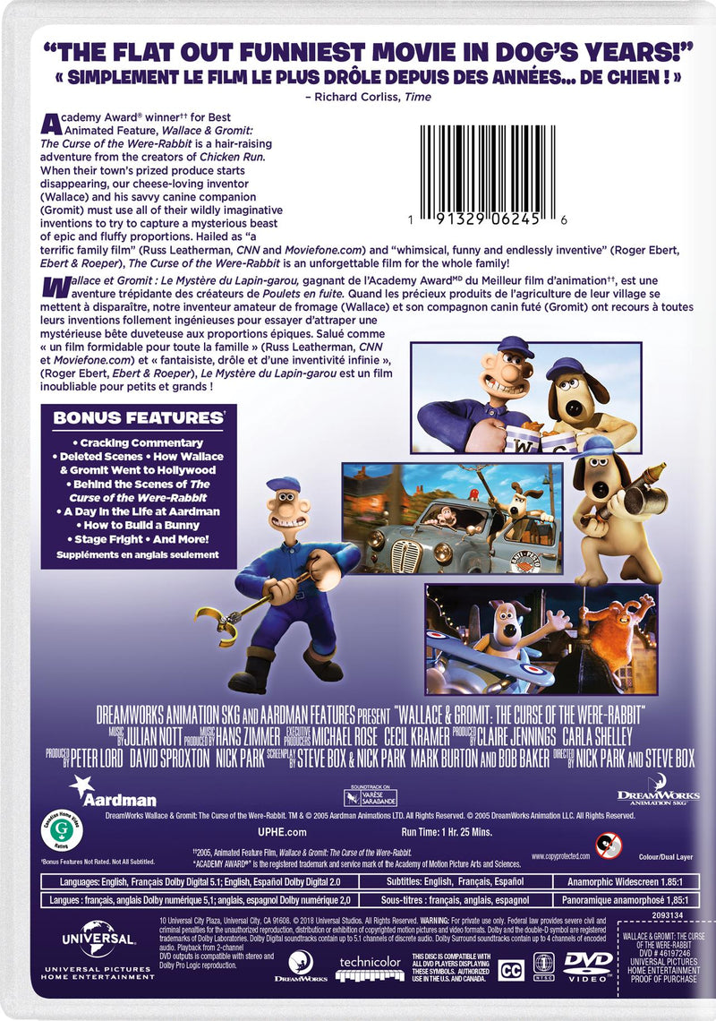 Wallace & Gromit: The Curse of the Were-Rabbit [DVD]