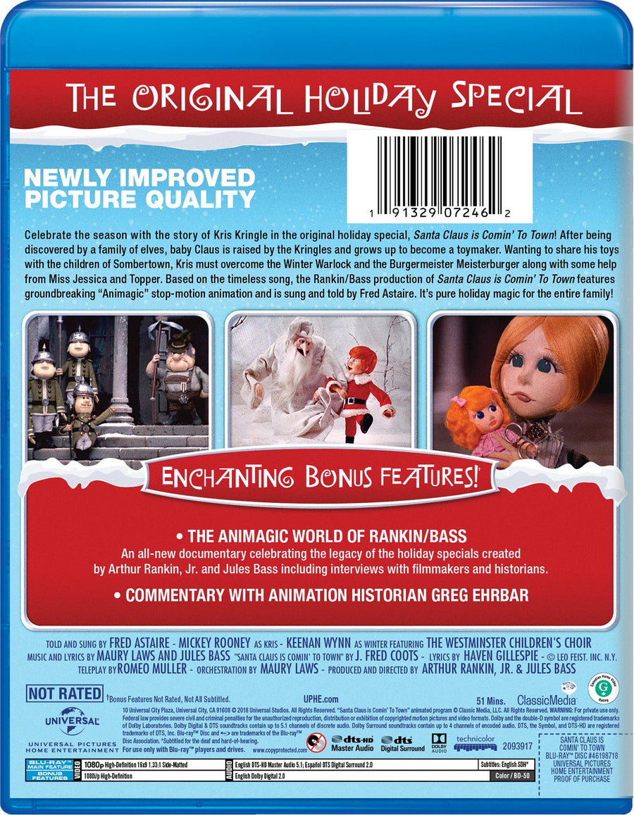 Santa Claus Is Comin' to Town [Blu-Ray]